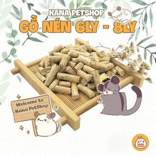 Gỗ Nén Vàng 🐹FREESHIP🐹 1KG Gỗ nén 6 Ly lót chuồng cho Thỏ, Bọ, Chinchillas, Hamster, Nhím