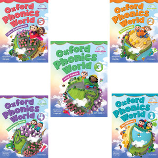 Bộ oxford phonics world 1,2,3,4,5 (tặng kèm file nghe)