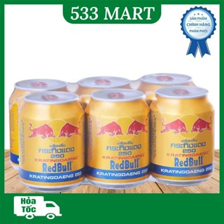 [VIỆT/ THÁI] [LỐC 6 LON] Nước tăng lực Redbull 250ml_bò cụng Việt Nam/ Thái Lan