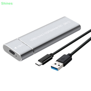 Shines M2 Vỏ SSD NVMe USB3.1 Hộp đựng ổ cứng lưu trữ ngoài 10Gbps PCIe SSD Box cho NGFF SATA SSD Ổ cứng cho PC Laptop VN