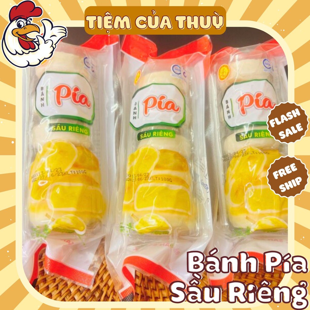 Bánh Pía Sầu Riêng Mini Lương Trần Gói 100G (5 chiếc)  Tiệm Ăn Vặt Thuỳ Bùi