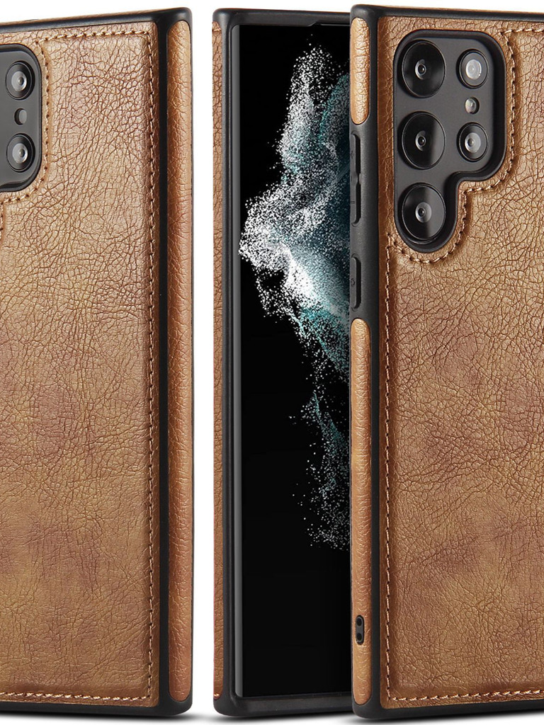 [SS originality]
 Luxury retro Leather phone case for Samsung Galaxy S24 Ultra S23 S22 Ultra S23 Pl