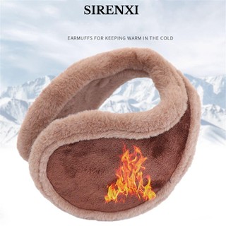 SIRENXI Chụp Tai Dày Dặn Ấm Áp Cho Nam Nữ Mùa Đông