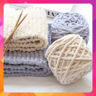 [Bảng 1] Len nhung đũa 100gram - Len CHUNKY BÔNG SỮA đan móc thú bông size to, thảm cho bé mềm mịn - Yeuhandmade