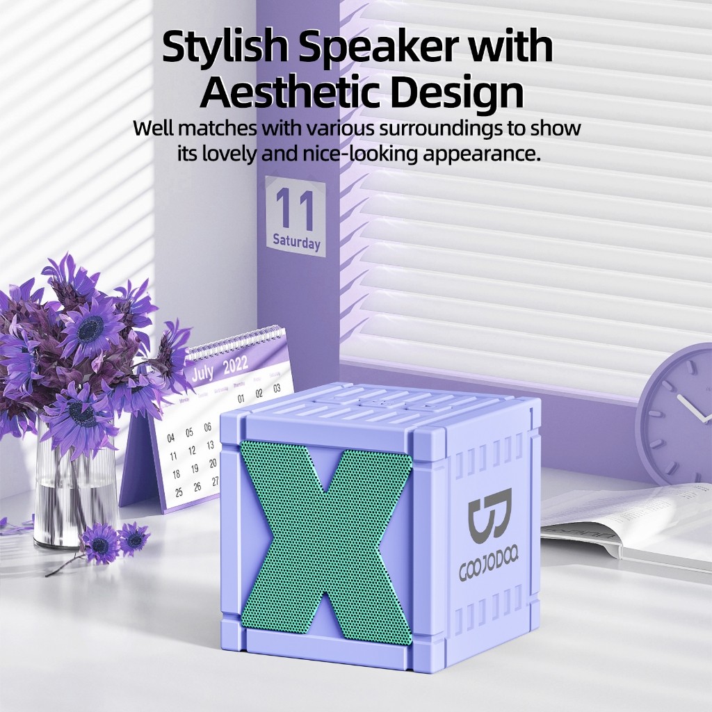 Loa mini Bluetooth GoojodoqHIFI kết nối nhanh không dây TWS