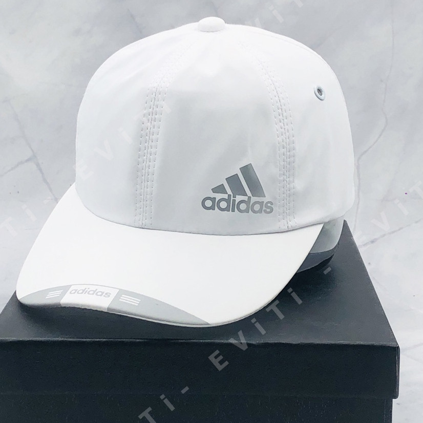 [NÓN THỂ THAO]Nón lưỡi trai Adi/das Vải Dù cao cấp Màu Trắng, Nón adidas Kết Trơn Nam Nữ