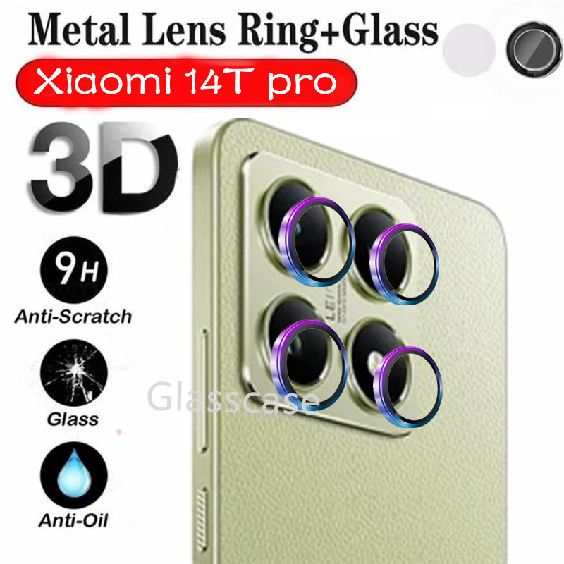 Dành Cho Xiaomi 14 13 T pro 14T 14Tpro 13T 13Tpro Mi14T Mi14Tpro 5G 2024 9H HD Kính Cường Lực Hợp Kim Nhôm Kim Loại Bảo Vệ Ống Kính Máy Ảnh Phim Bảo Vệ
