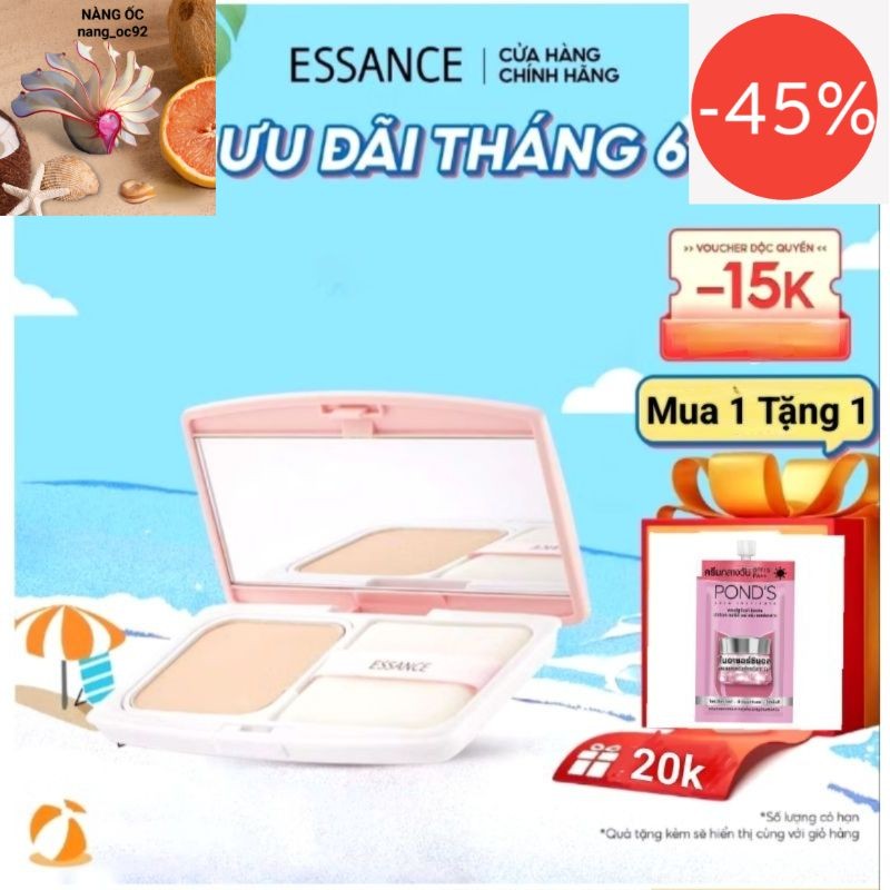 Phấn trang điểm essance mịn lì - phấm nền essance che khuyết điểm nang_oc92