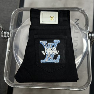 2025 Phong Cách Mới Quần Áo Nam Quần Jean Thêu Chữ Skinny Quần Dạo Phố Slim-fit Quần Nam Hợp Thời Trang Quần Jeans Thời Trang [Sẵn Sàng]