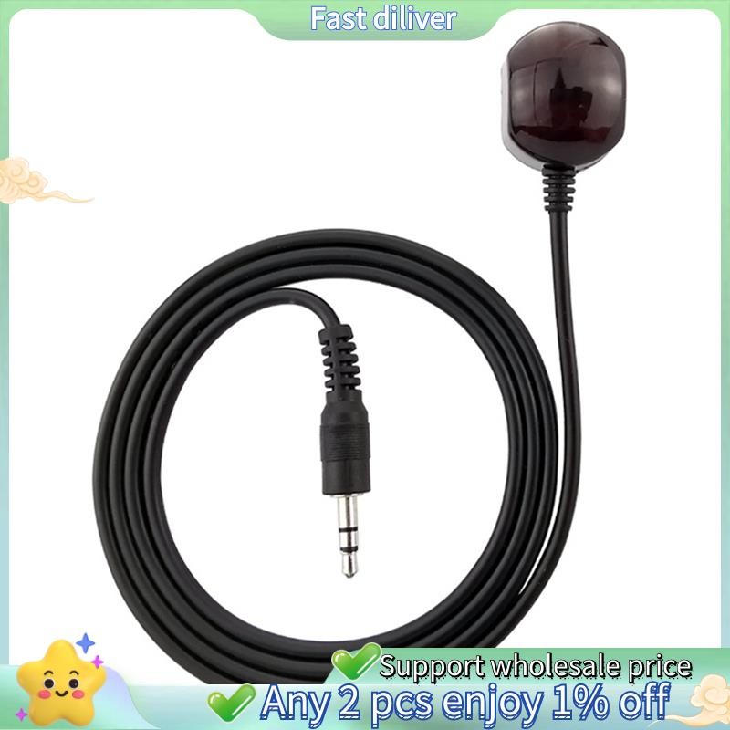 1 Cái 3.5mm 38KHz Hồng Ngoại IR Điều Khiển Từ Xa Thu Mở Rộng Cáp Nối Dài IR Thu Cáp Nối Dài Đen IR T