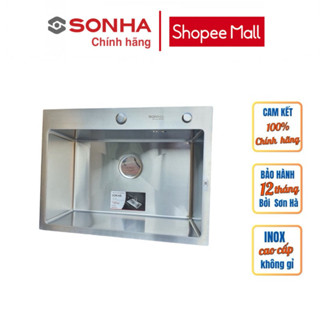 Chậu Rửa Chén Bát 1 hố Sơn Hà KLASSE SH, Luxury 1 Hố 45*60cm, Inox 304