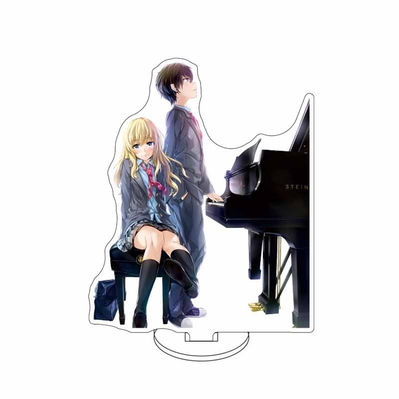 Mô Hình Standee Anime Your Lie in April Miyazono Kaori Kousei Trang Trí Bàn Học, Làm Việc Tiệm lớn A