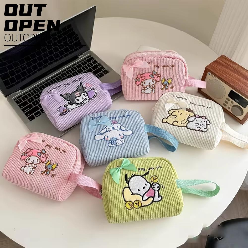 Túi đựng son môi, Ví đựng tiền xu sang trọng Sanrio Kuromi, Chìa khóa My Melody Pochacco Cinnamoroll