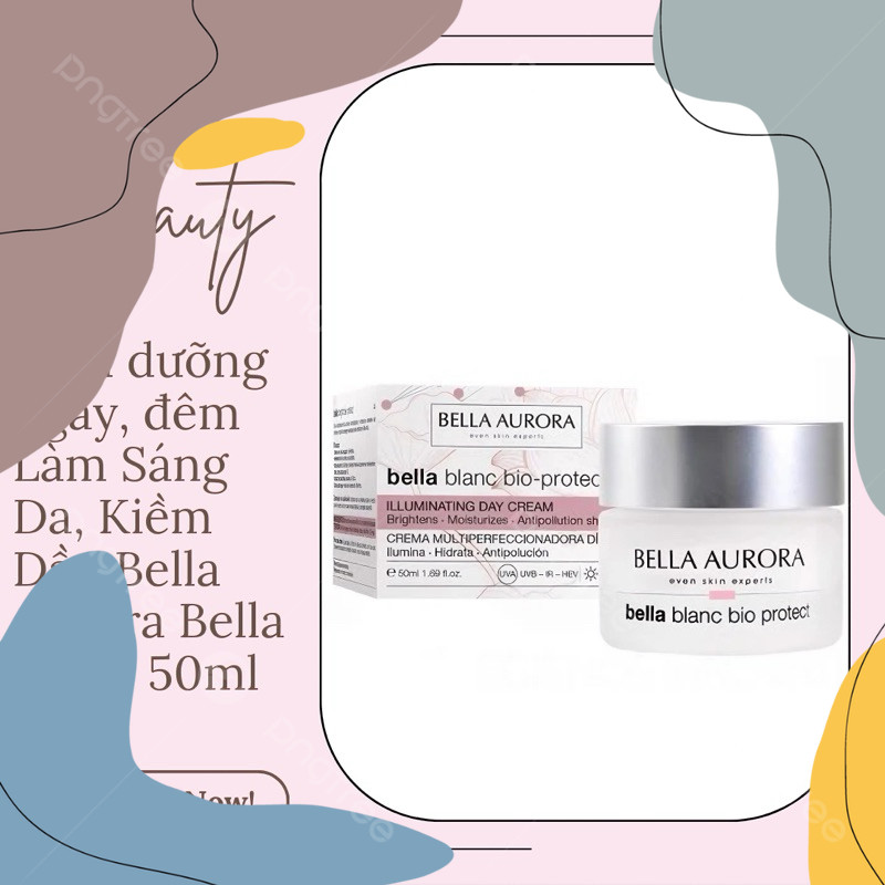 (Mẫu dùng thử) Kem dưỡng ngày, đêm Làm Sáng Da, Kiềm Dầu Bella Aurora Bella Blanc 50ml