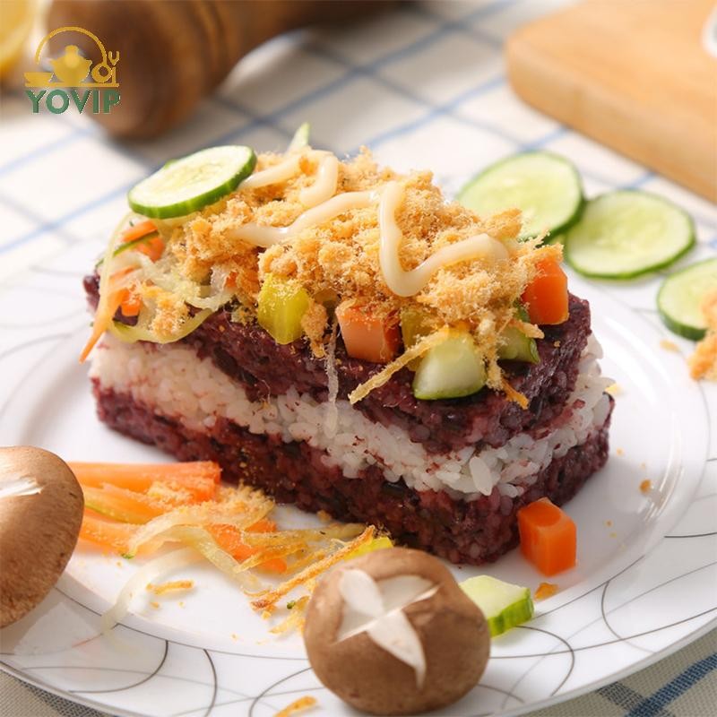 YOVIP No Stick Musubi Maker Press With Small Rice Paddle, Sushi Making Kit Onigiri Mold Luncheon Mea