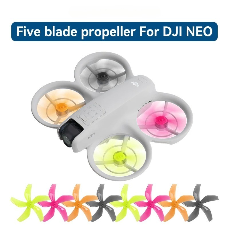 Dành Cho DJI NEO Drone Cánh Quạt 5 Cánh Quạt Nhiều Màu Sắc Cánh Quạt Lưỡi Nhiều Màu Vòng Tròn Gấp Cá