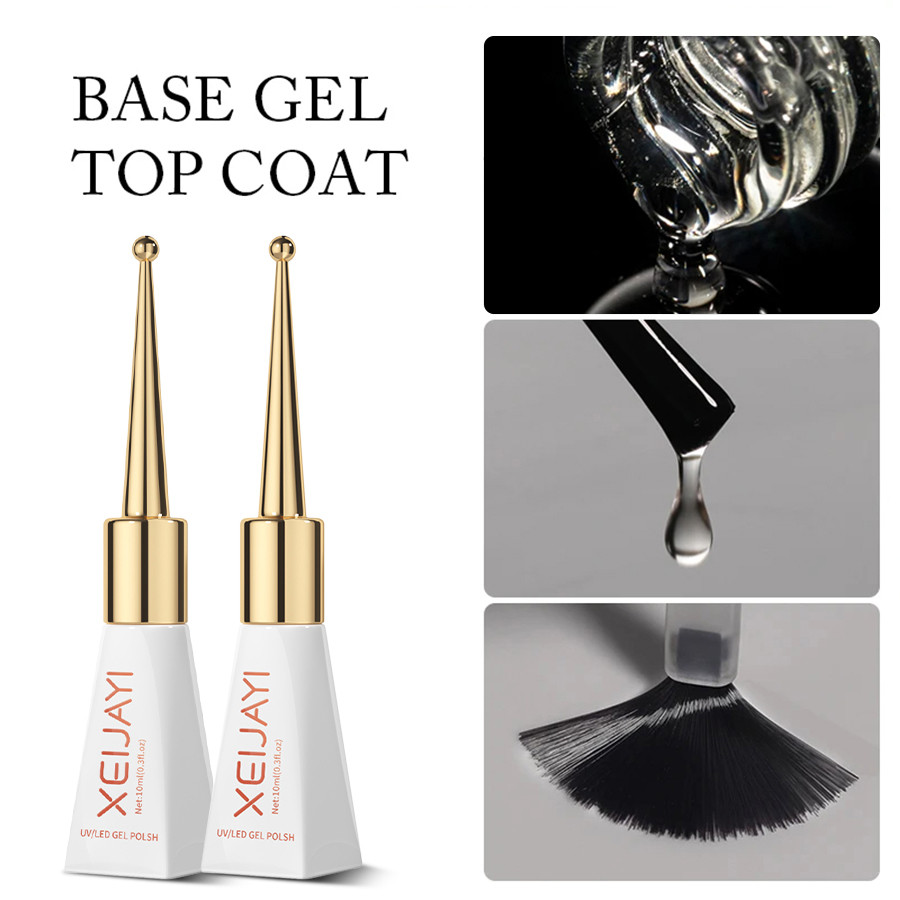 No Wipe Diamond Gel Matte Top Coat, Top Coat, Reinforing, Primer Air DIY And Base Coat Set - Shine F