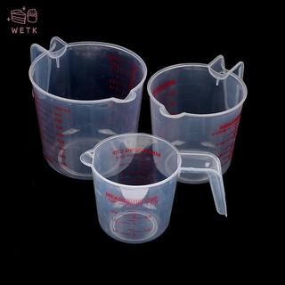 [WETK] Cốc Đong Bằng Nhựa Trong Suốt Dung Tích 250 / 500 / 1000ml vn