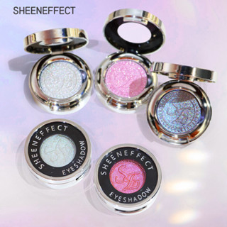  SHEENEFFECT Phấn Mắt Đĩa Độ Bóng Cao Chameleon Đơn Sắc Sáng Ngọc Trai Đa Năng Mặt Tinh Tế Nổi Bật Phấn Mắt Đĩa 