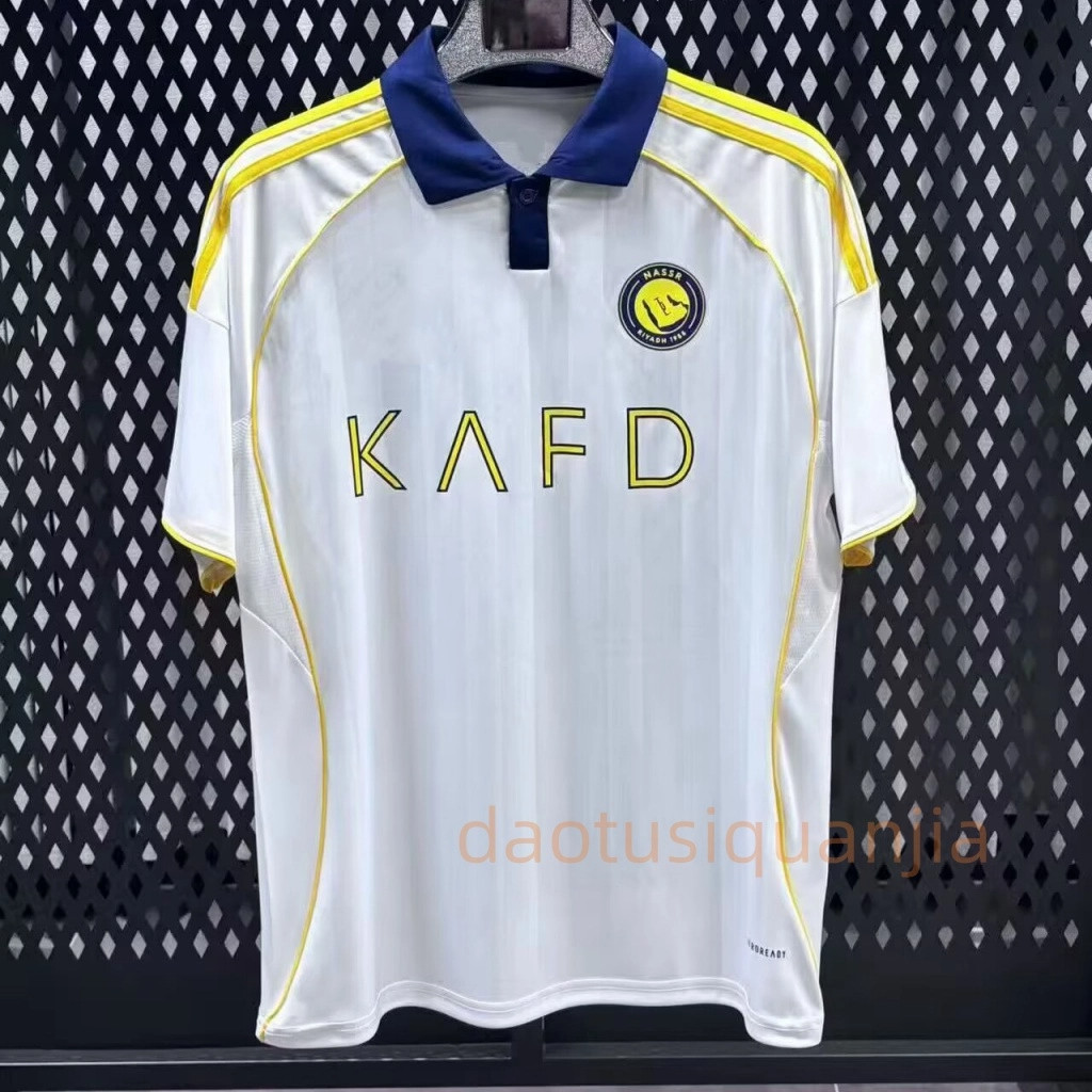 Áo Đấu Sân Khách Al-Nassr 2025-26 Tay Ngắn Cho Người Hâm Mộ Và Cầu Thủ Ronaldo