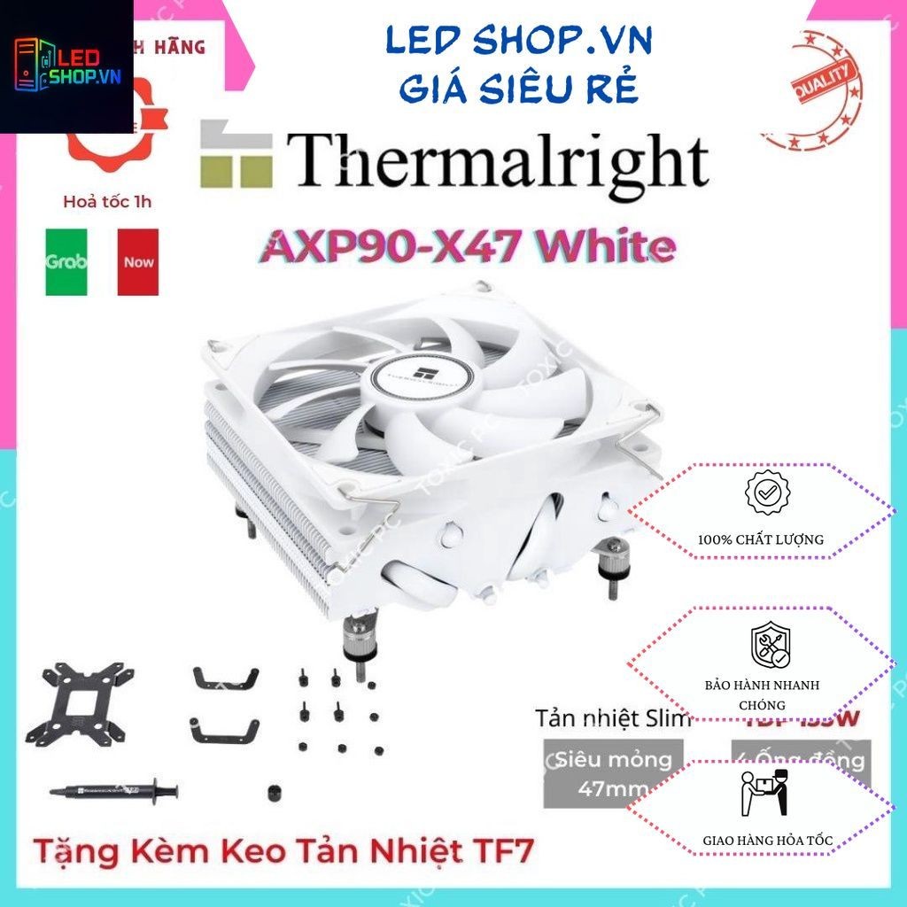 Tản nhiệt khí CPU Thermalright AXP90-X47 hiệu năng cao cực mỏng cho ITX, cmITX, HTPC Có hỗ trợ LGA 1