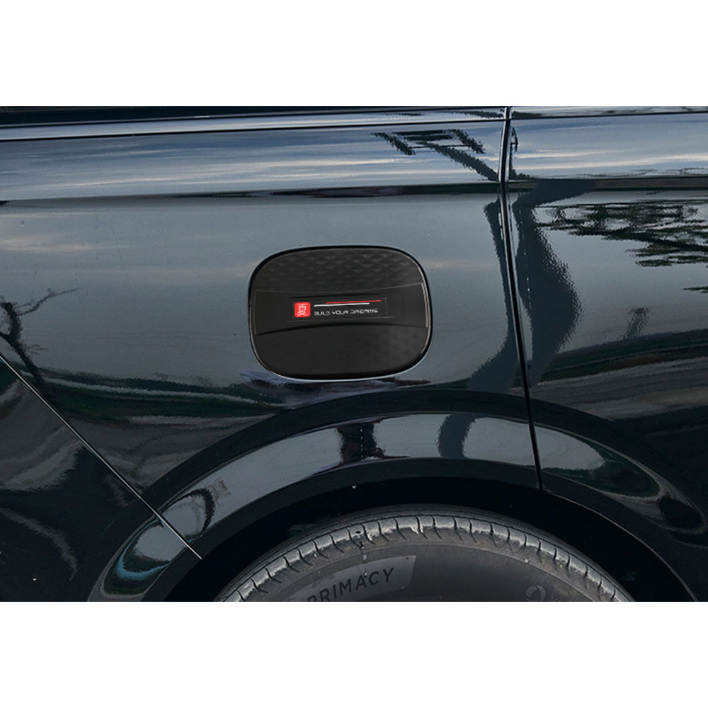 Dành Cho Byd M9 2025 Phụ Kiện Xe Sạc Cổng Bảo Vệ Nắp Bình Nhiên Liệu Miếng Dán Trang Trí ABS Carbon 