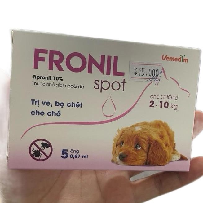 ￼Nhỏ gáy ve, rận, bọ chét chó mèo Fronil Spot