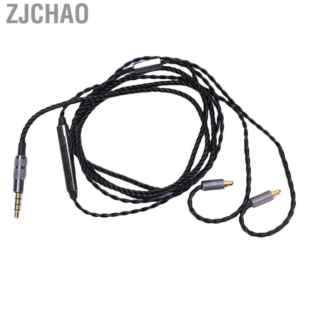 Zjchao Tai nghe dây cáp cáp tai nghe ZOPSC cho IE100 IE400 IE500 Pro với micrô 3,5mm phích cắm 3,94f