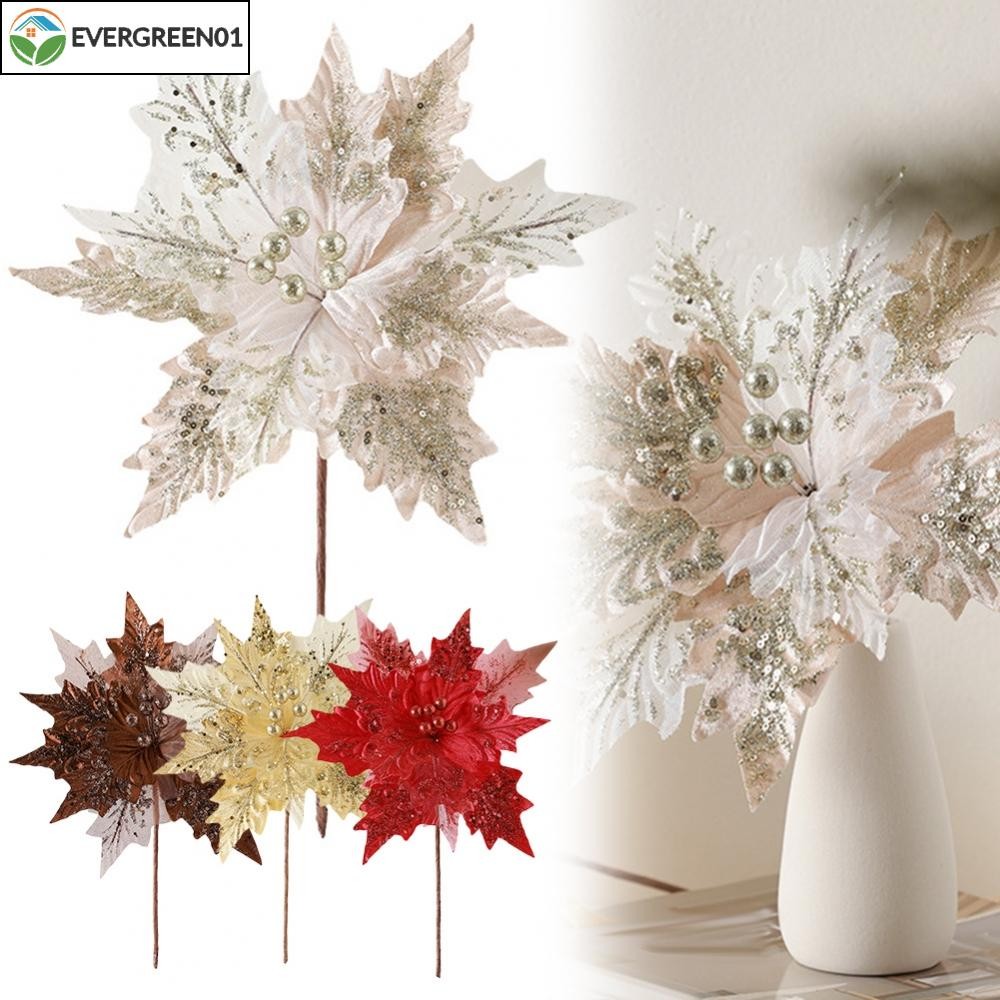 <Evergreen>Innovative Flannel Sequin Flower Designs 30x35CM to Brighten Up Spaces