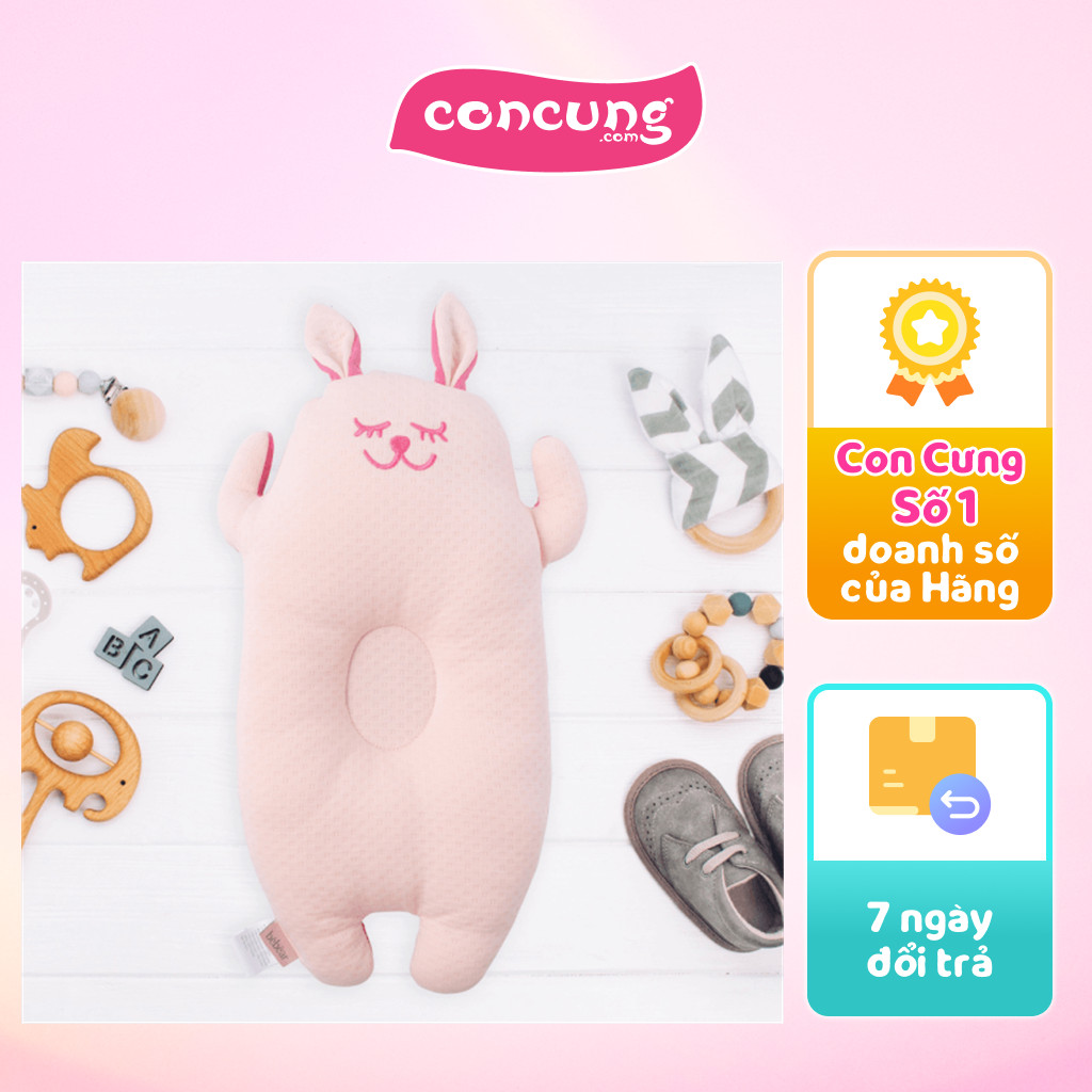 Gối Bebear kháng khuẩn NA8808 - Hồng