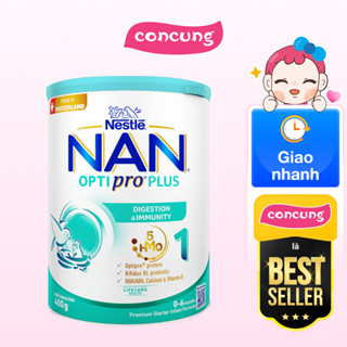 Sữa Nan Optipro PLUS 1 400g, với 5HMO, sản xuất tại Thụy Sỹ (0-6 tháng)