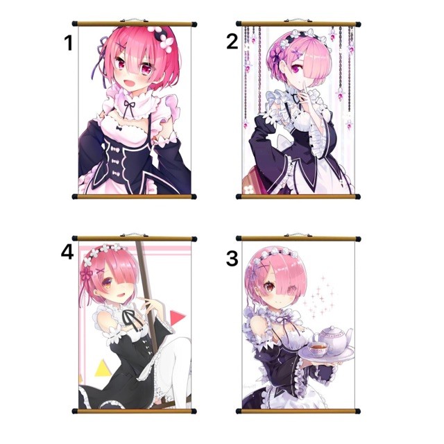 Tranh treo tường REM RE: Zero / ảnh treo ANIME Re Zero Rem MPP
