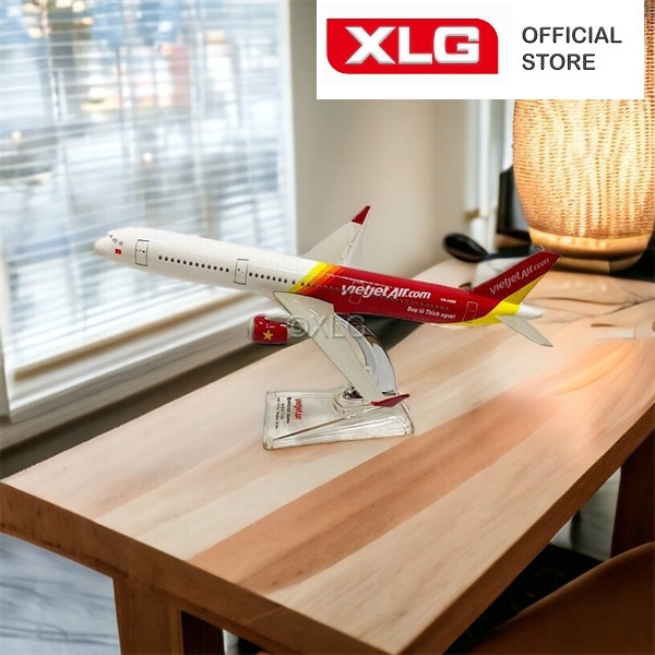 Mô hình máy bay Vietjet Air 32 cm Airbus A330 cao cấp