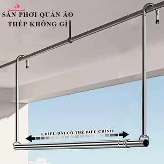  Giàn phơi đa năng treo ban công BOUTIQUE Kệ để đồ thiết kế thông minh giúp tiết kiệm không gian 