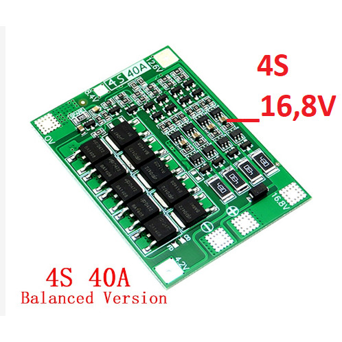 Mạch Sạc Pin 3s -20A, 25A, 40A, 40A-có cân bằng (12v)  , MẠCH 4S-16,8V-40A ,mạch bảo vệ pin 18650