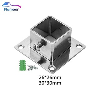 Flameer 5 Miếng Vuông Bài Mặt bích Có Ốc Vít Chân Đế Bưu Điện Đa Năng Neo Tầng Bài Mặt bích Hiên Nhà Lan Can Tay Vịn