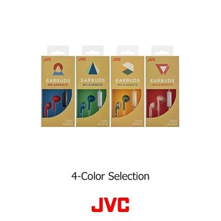 JVC HAF19MRB ヴィンテージイヤーバッド IPX2防汗性マイク付き（赤/黒）