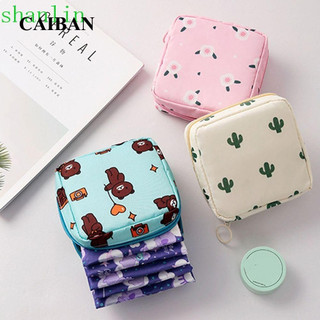 Túi đựng khăn ăn vệ sinh HANLIN Túi đựng tai nghe di động dễ thương Hộp đựng thẻ Tampon Túi gấu Ví đựng tiền xu Hàn Quốc