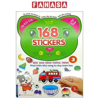 Sách 168 Stickers - Bóc Dán Hình Thông Minh Phát Triển Tư Duy Toán Học 3