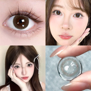 【 14.0mm  ✅COD Mystic Eyes kính áp tròng Butterfly lens 0 độ xanh lens cận màu sky blue dương 6 tháng cut len xanh