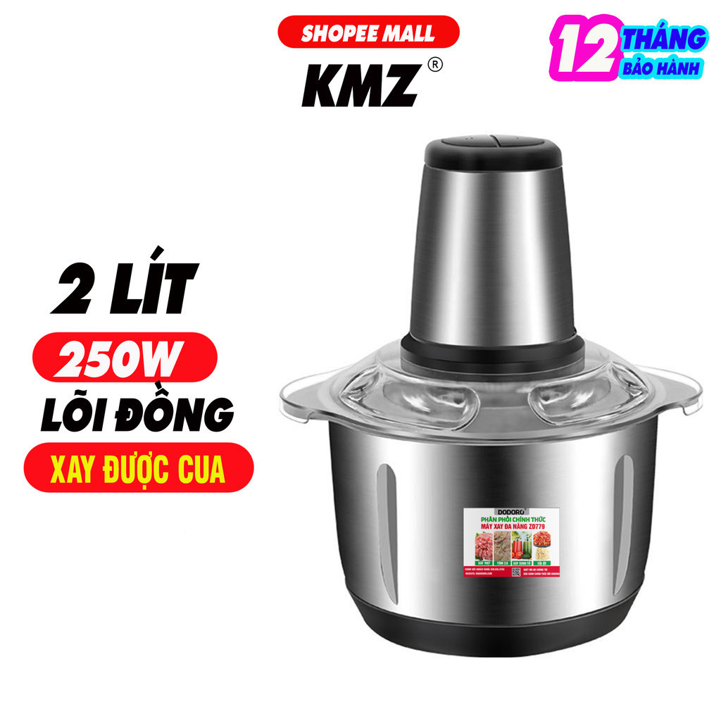 [BH 1NĂM] TRỌN BỘ Máy xay thịt, máy xay đa năng, công suất 250W, TRỤC INOX, cối inox304, 4 lưỡi dao, XAY ĐƯỢC CUA