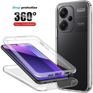 Ốp Điện Thoại Bảo Vệ Toàn Diện 360 Cho Xiaomi Redmi Note 13 Pro+ Redmi13 13C Note13 Pro 4G A1 A2 Plus A3 5G Trong Suốt Toàn Thân Mặt Trước Và Mặt Sau Chống Sốc Cảm Ứng Nhạy Cảm