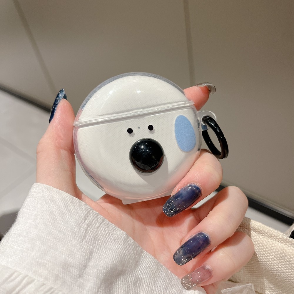 Cặp Đôi Đơn Giản Chống Rơi Ins Dành Cho Baseus WM01 Wm02 Silicon Trong Suốt Bảo Vệ Tai Nghe Vỏ Bowie