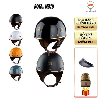 MŨ BẢO HIỂM NỬA ĐẦU KIỂU CỔ ĐIỂN CÓ VIỀN DA CHE NẮNG - Đi đâu đó Store SPKM