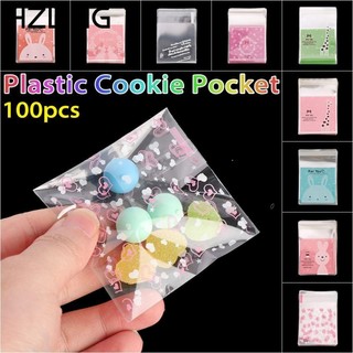Set 100 túi đựng bánh kẹo in hình hoạt hình dễ thương