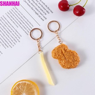 Shanhai Móc Khóa Hình Gà Rán Khoai Tây Chiên Ngộ Nghĩnh