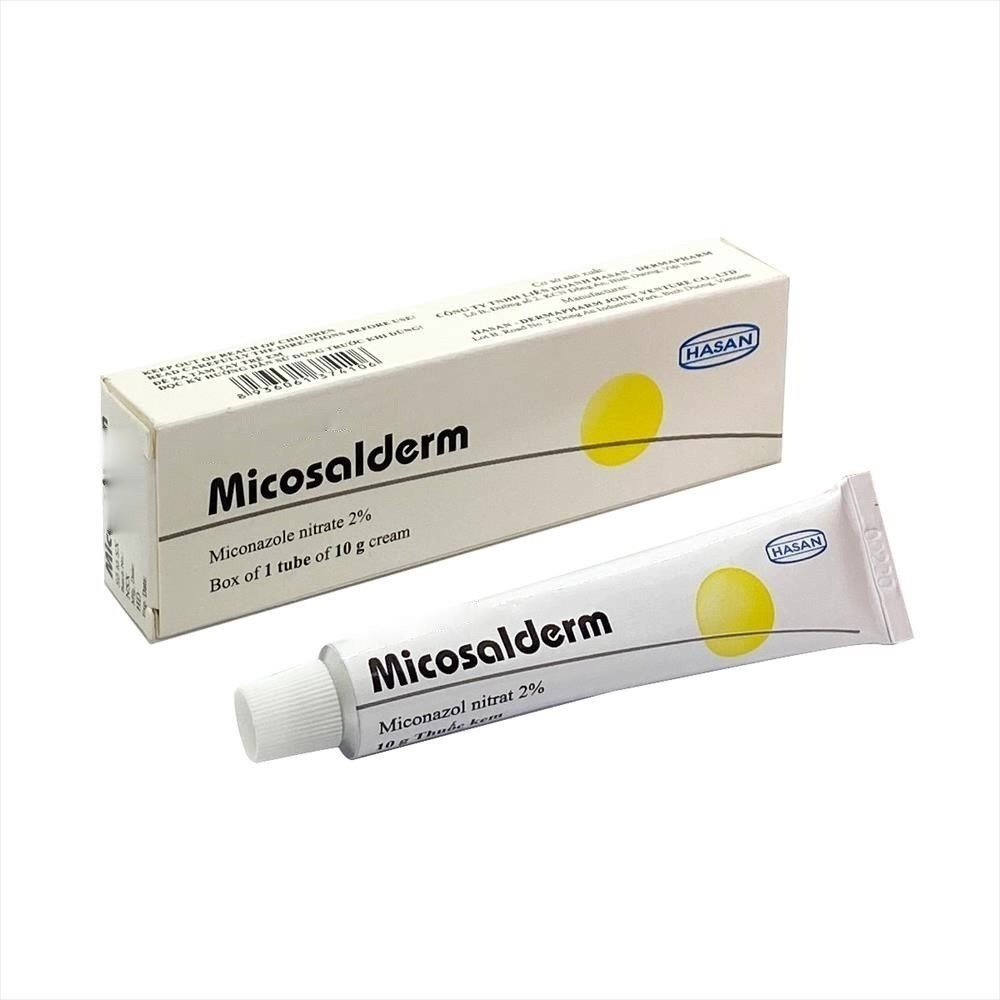 Kem bôi nấm chân làm giảm ngứa, bỏng rát, nứt nẻ do nấm ngoài da Micosalderm tube 10g