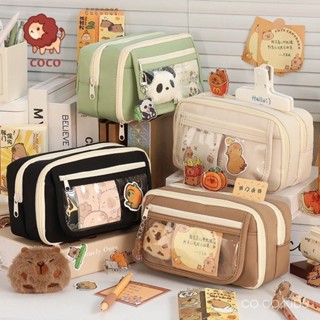 Hộp đựng bút cabybara loại lớn nhiều ngăn để vừa máy tính | Lion House