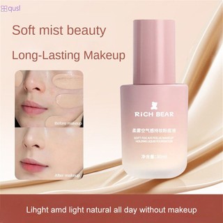  Kem nền dạng lỏng Richbear Soft Mist Air-feeling Makeup-holding không dễ tẩy trang sau khi thoa dưỡng ẩm mỏng nhẹ và mỏng manh qusl 