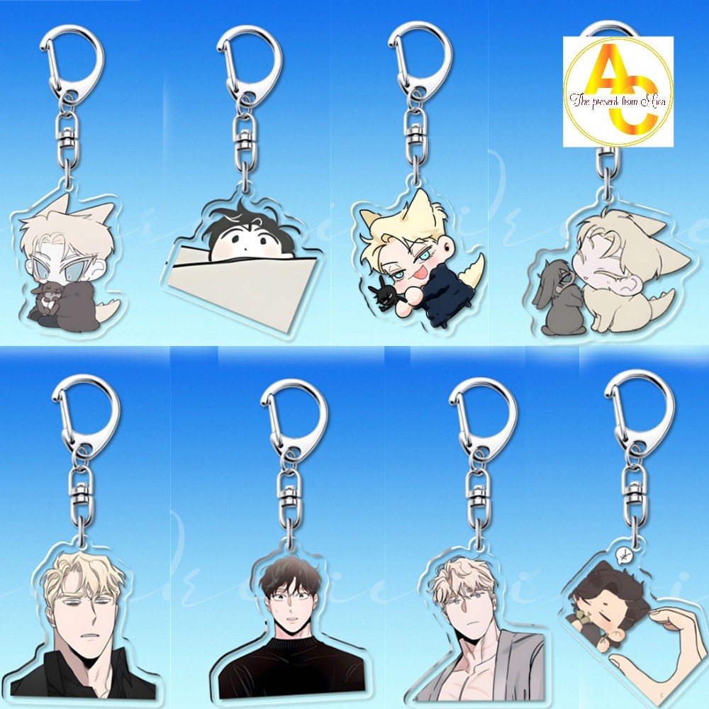 Móc Khoá Korean BL Manga Zheng Yiyuan Manhwa Trang Trí Bàn Học, Làm Việc